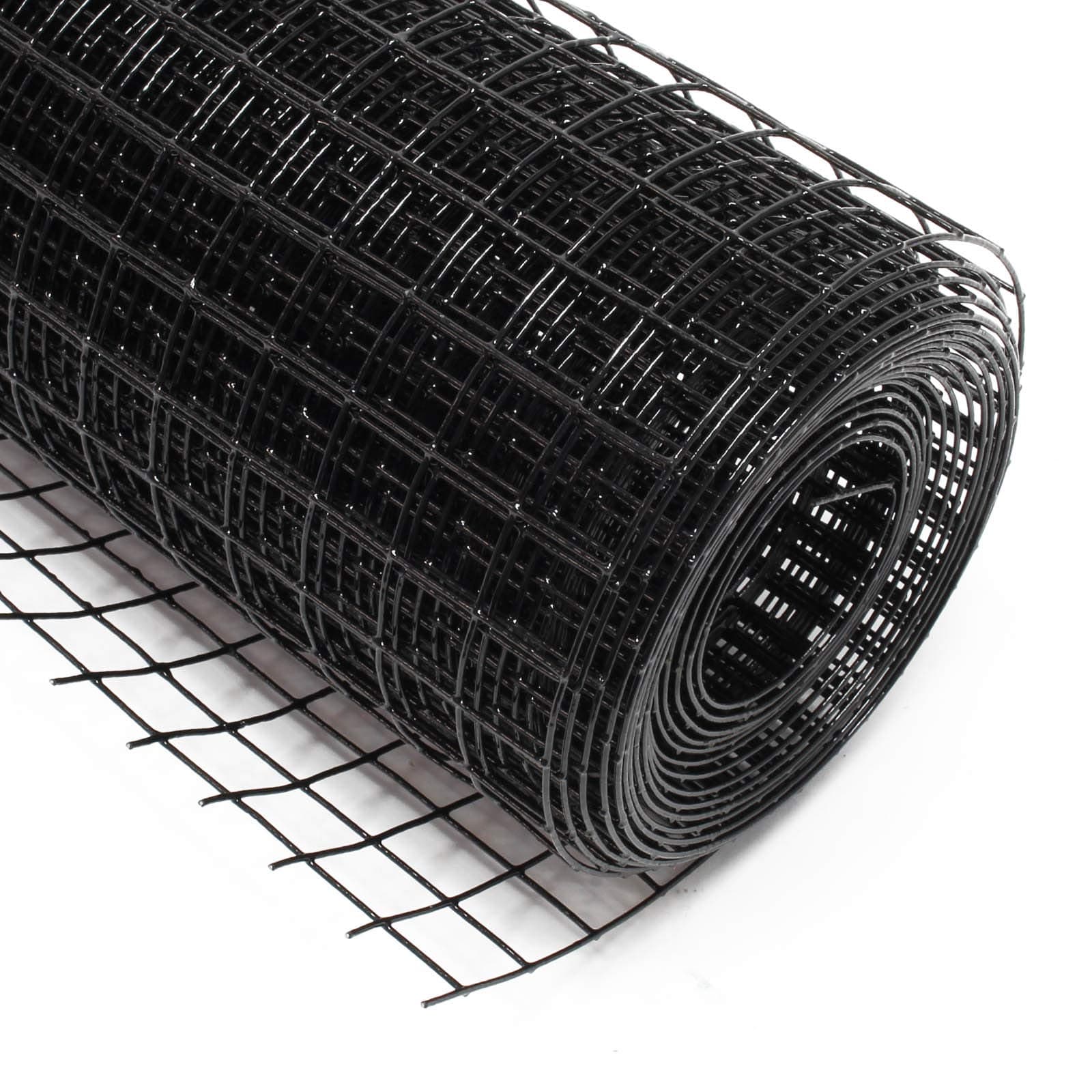Wiltec Maschendrahtzaun Schwarz 100 cm x 25 m 🦜🌳