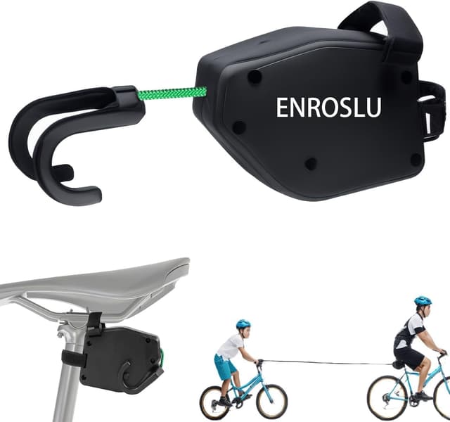 🚴‍♂️ Aktualisierung Kinder Fahrrad Abschleppseil | 2.5m Einziehbarer Eltern Kind Fahrrad Abschleppseil 🚴‍♀️ | Zugsystem Tragfähigkeit 550 lb | Mountainbike and Radfahren Stretch Zuggurt - Patent Design