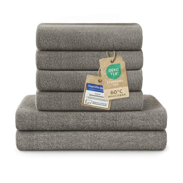 Blumtal Premium Frottier Handtücher Set - Ultra saugstarkes Frottiertücher Set 🛁🌟