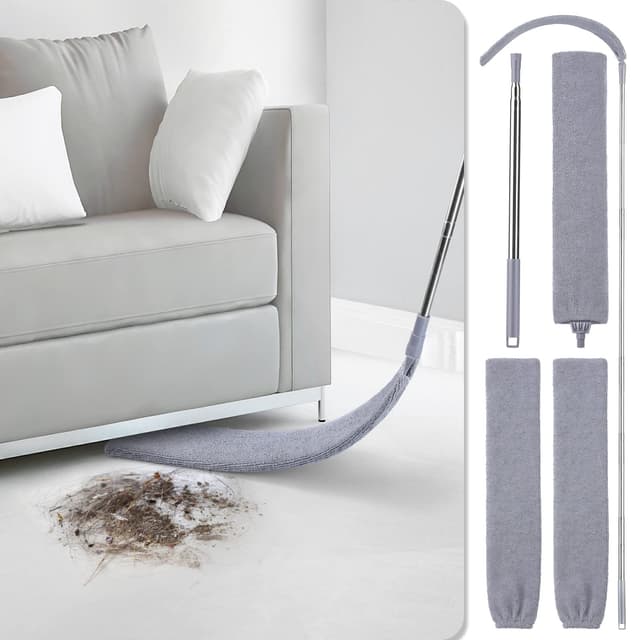 🧹 Einziehbarer Spalt-Staubreiniger und Staubwedel-Flachwischer-Set 🌟
