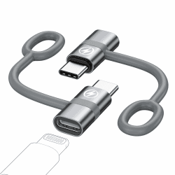 RAVIAD Lightning auf USB C Adapter 60W 2Stück, Grau 📱💻⚡ Angebot bei HelloDeals