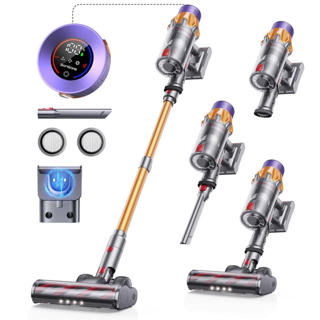 🌟 SunSare Akku Staubsauger 550W/45000Pa/60Min 🌟