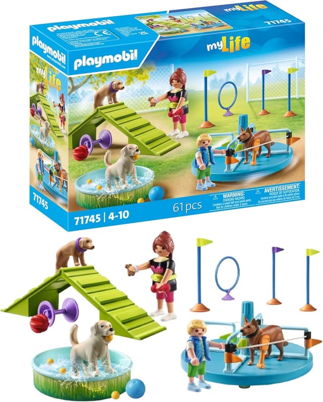 PLAYMOBIL Hundespielplatz | Hundespielzeug Kind 🐶🎠 | Hundefiguren Set | Spielzeug ab 4 Jahren 71745
