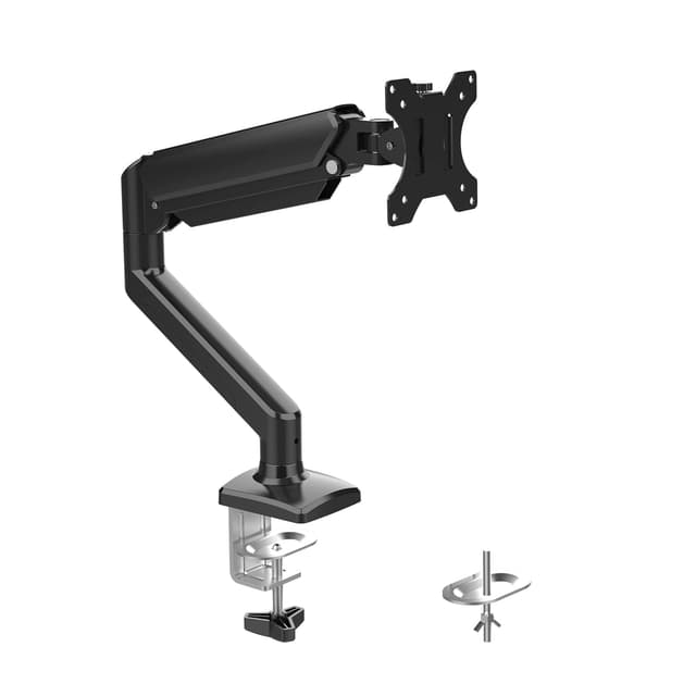 GRIFEMA Monitor Halterung | Höhenverstellbar | Drehungbar | Max 9Kg | Bildschirmhalterung Vesa 75x75 / 100x100 | Schwarz Gasfederarm 💻🖥️