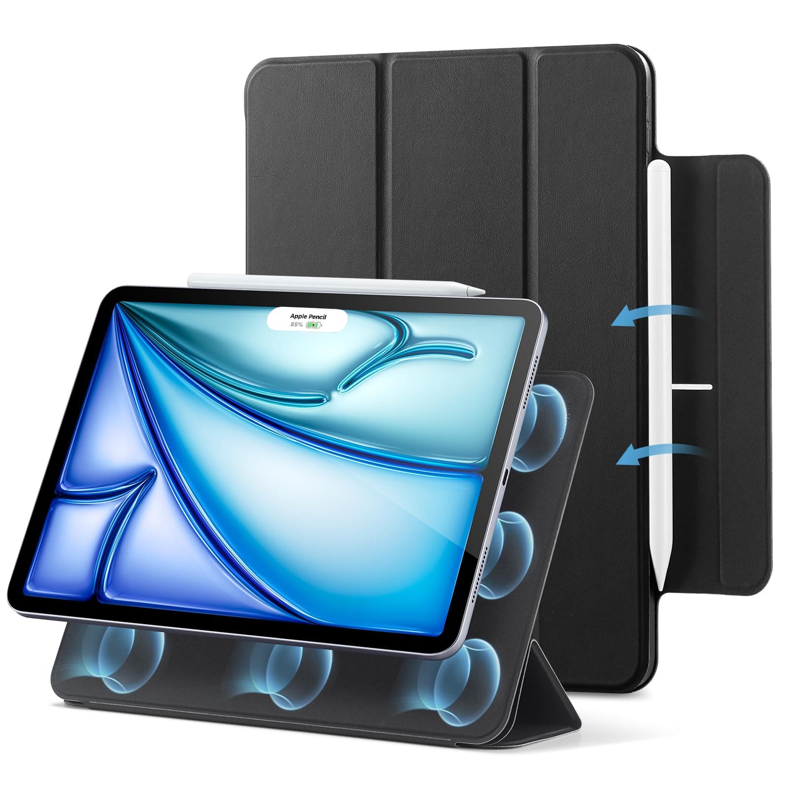ESR iPad Air 11 Zoll 2025 Hülle M3/M2 | Starke Magnetbefestigung 🌟 | Trifold Ständerhülle