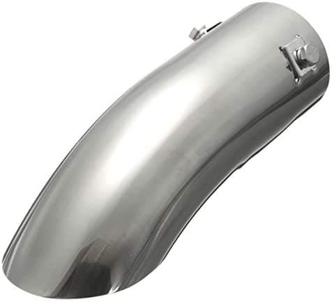 🚗 C-FUNN Chrome 60Mm Auto Curved Endrohr Endrohr Auspuff Stoßstange Trim Stahl 🚗