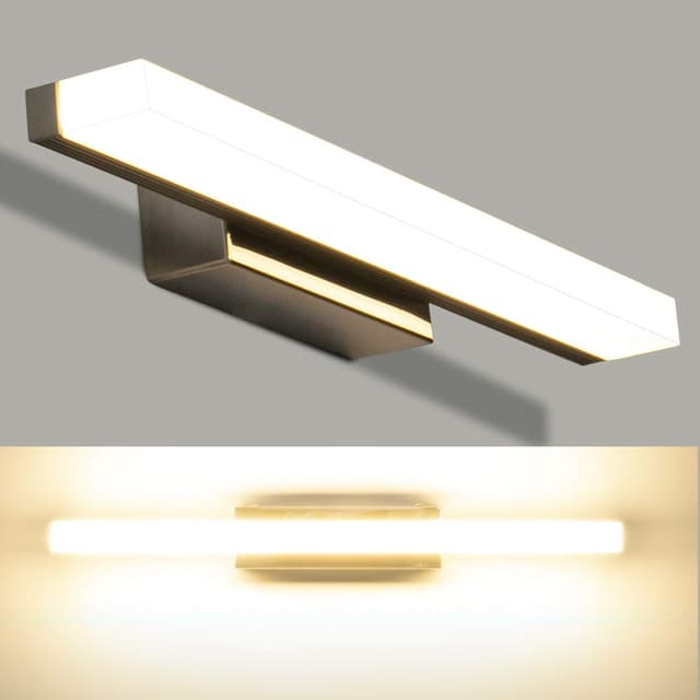LED Spiegelleuchte 40cm 4000K Naturweiß IP44 Edelstahl Badleuchte 🌟