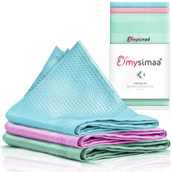 Mysimaa Mikrofasertücher 60x40 - Fenstertuch Streifenfrei 🌟 Angebot bei HelloDeals