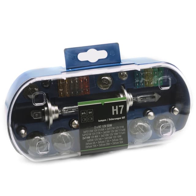 LIGHTWORLD24 PKW H7 Beleuchtung Sicherungen Set 12V 30 tlg. Auto Lampen Birnen 🚗💡🔧