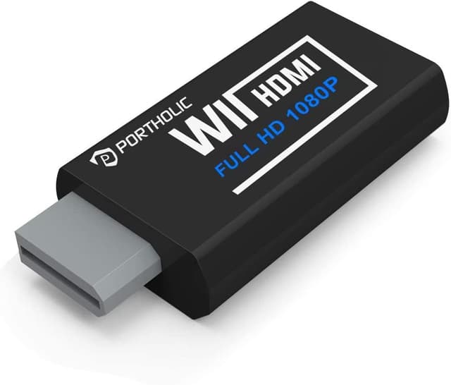 PORTHOLIC Wii Adapter HDMI,Adapter Wii auf HDMI 🎮