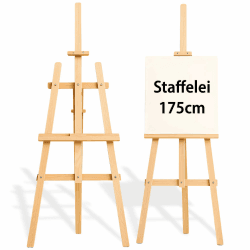 Staffelei Holz groß Leinwand Ständer 175 cm - Holzständer für Sitzplan Hochzeit 🎨🌟🎭 Angebot bei HelloDeals