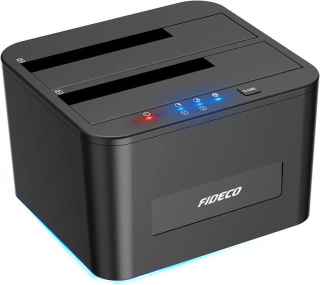 🚀 Super Deal: FIDECO Festplatten Dockingstation für 2,5 und 3,5 Zoll SATA HDD / SSD