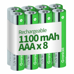 🔋 Granicell AAA Wiederaufladbare Batterien 1100 mAh 8er Pack - Hohe Kapazität und Langlebige Leistung! 🔋 Angebot bei HelloDeals