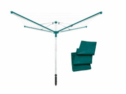 🌞 Leifheit Wäschespinne Linomatic 500 Deluxe Cover mit Leineneinzug 🌞 Angebot bei HelloDeals