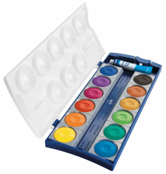 🎨 Pelikan 720854 720250 Deckfarbkasten K12, 12 Farben + 1 Tube Deckweiß, Schul-Standard - Deal! Angebot bei HelloDeals
