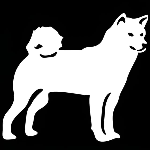 Süßer Shiba Inu Autoaufkleber 🐕