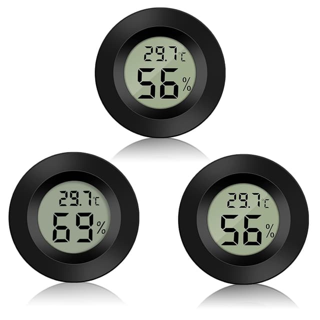 🌡️🌿 Funmo 3 PCS Mini Hygrometer Thermometer -50°C~+70°C 🌿🌡️