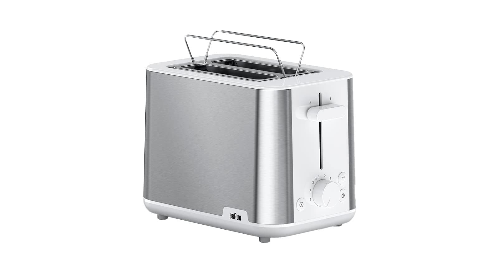 🔥 Deal: Braun PurShine Toaster HT1510WH, 2-Schlitz-Toaster, 8 Röstgrade, Highlight- und Auftaufunktionen, Krümelauffangschale, 900W, Weiß