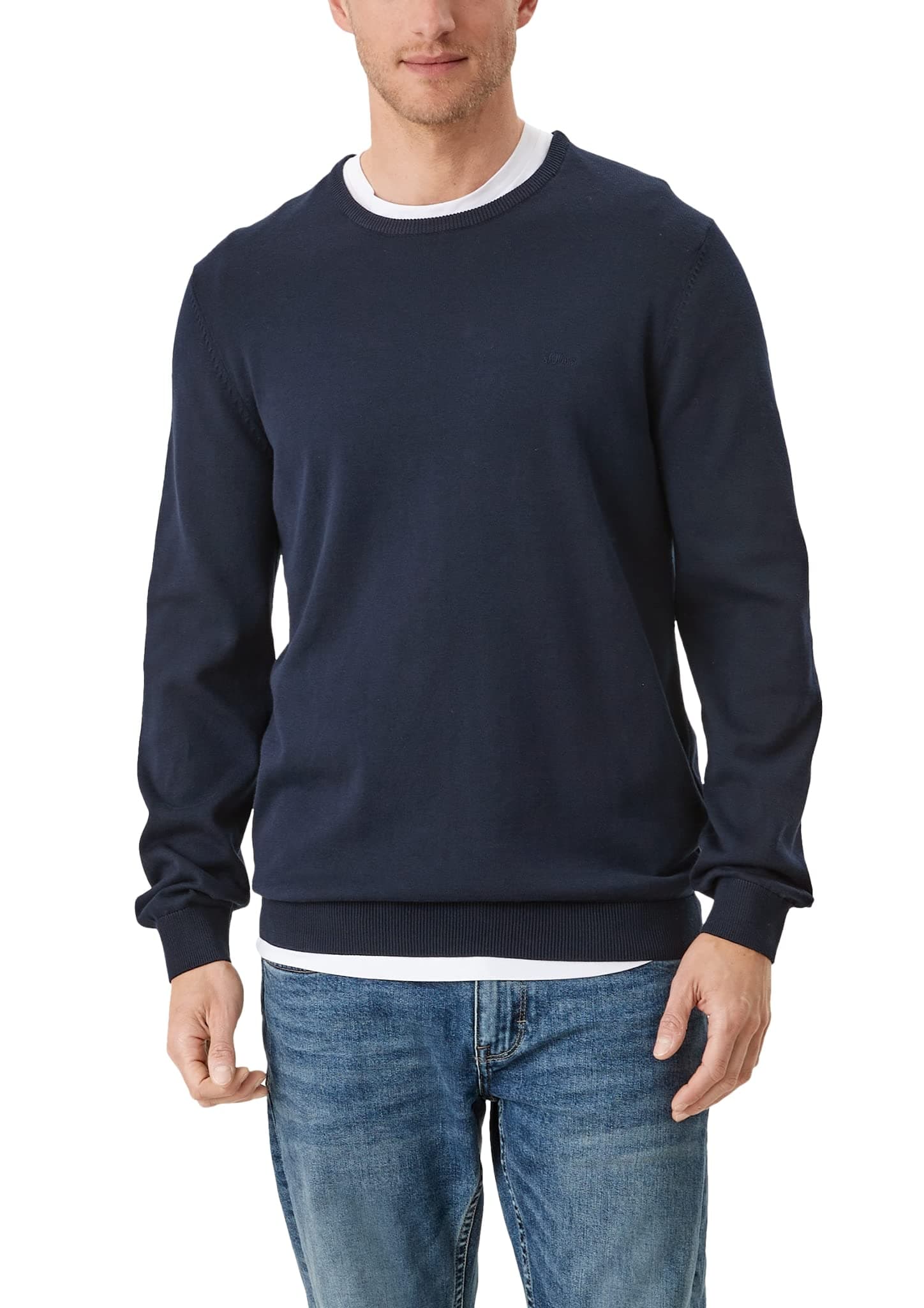 🔥 Angebot: s.Oliver Herren Pullover M Blau(5978) 🧥