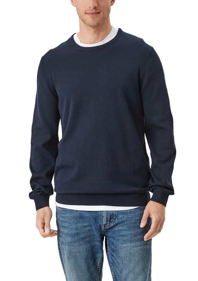 🔥 Angebot: s.Oliver Herren Pullover M Blau(5978) 🧥
