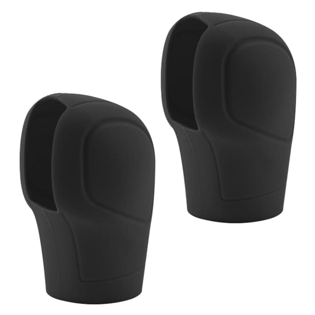 🚗🔝 KYSUN Silikon Auto Schaltknauf Abdeckung - 2er Set - Schwarz