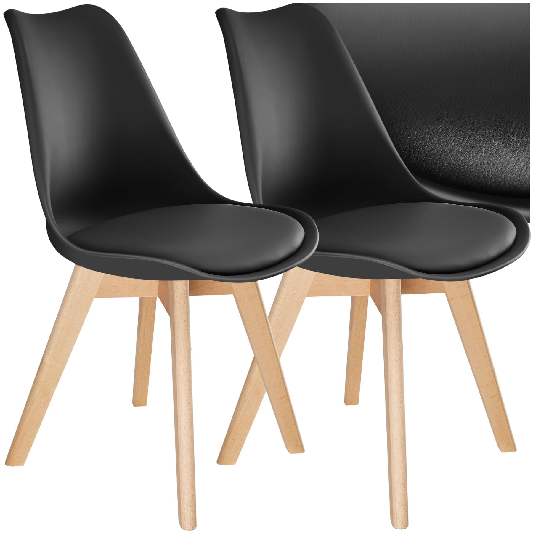 🌟 2er Set Esszimmerstühle - Modernes skandinavisches Design 🪑