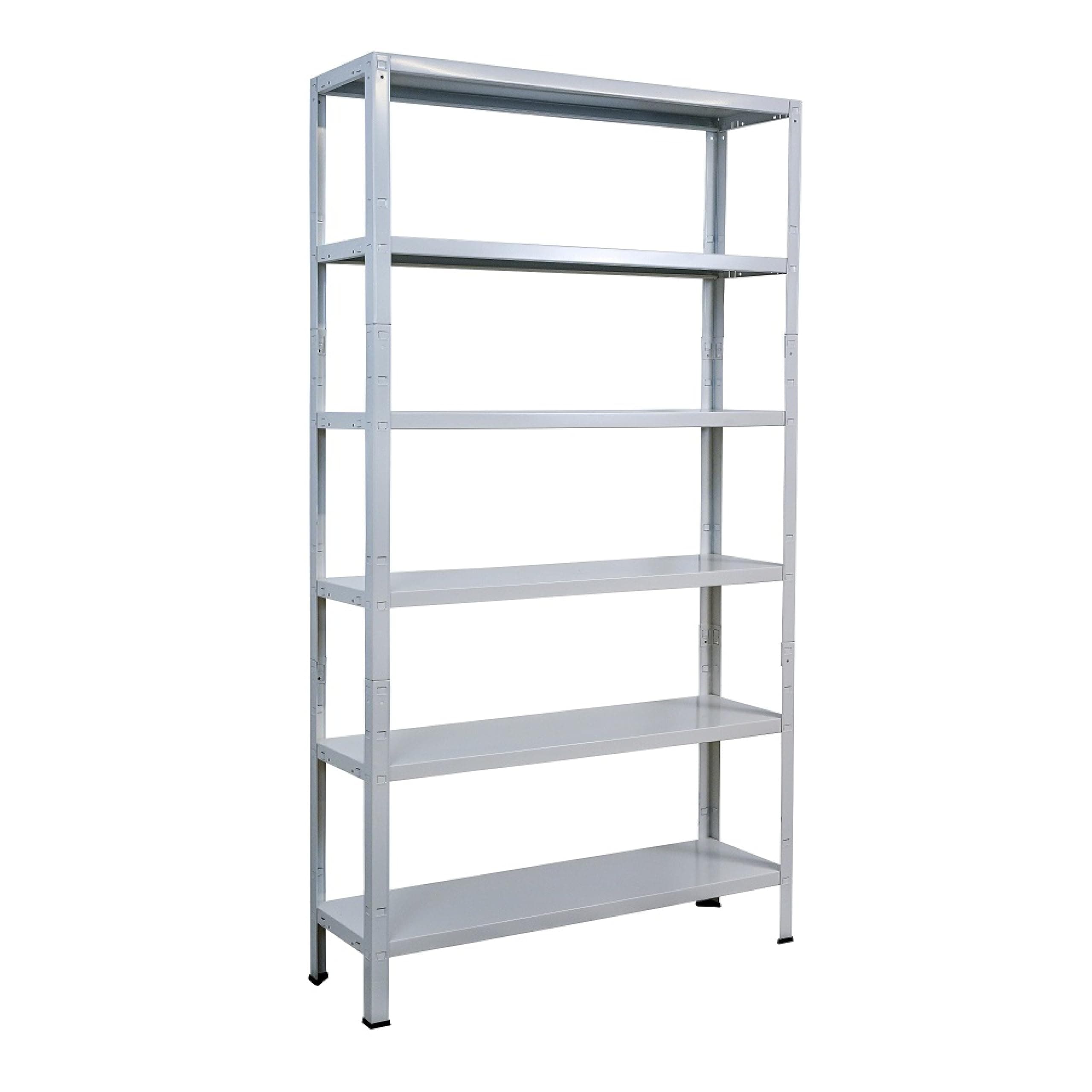🔥 SCHULTE Regalwelt Steck- Büroregal mit 6 PowerMAX Fachböden, 65 kg Tragkraft, 200x100x30 cm (HxBxT), weiß 🔥