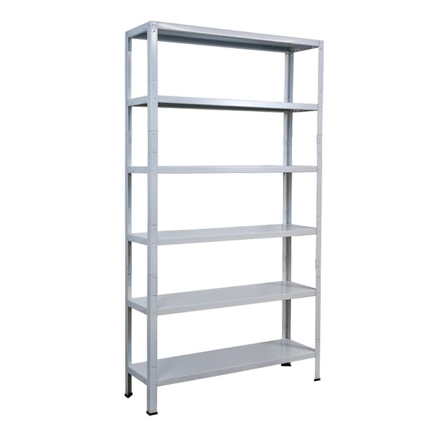 🔥 SCHULTE Regalwelt Steck- Büroregal mit 6 PowerMAX Fachböden, 65 kg Tragkraft, 200x100x30 cm (HxBxT), weiß 🔥