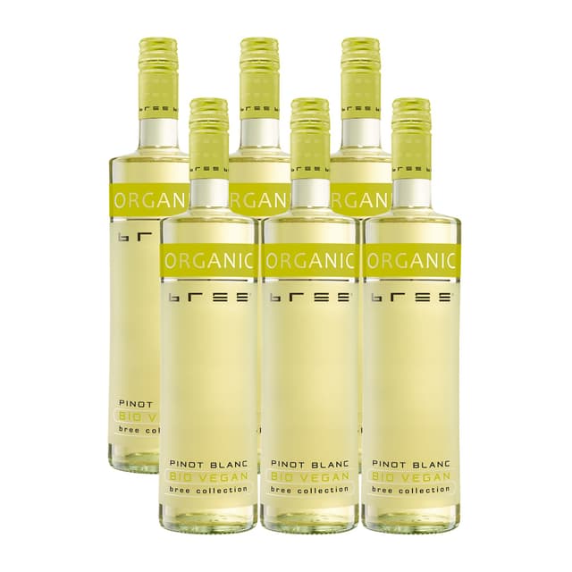 🌿🍷 Bree Organic Pinot Blanc Vegan (6 x 0,75l) - Bio & Vegan - 23.15€