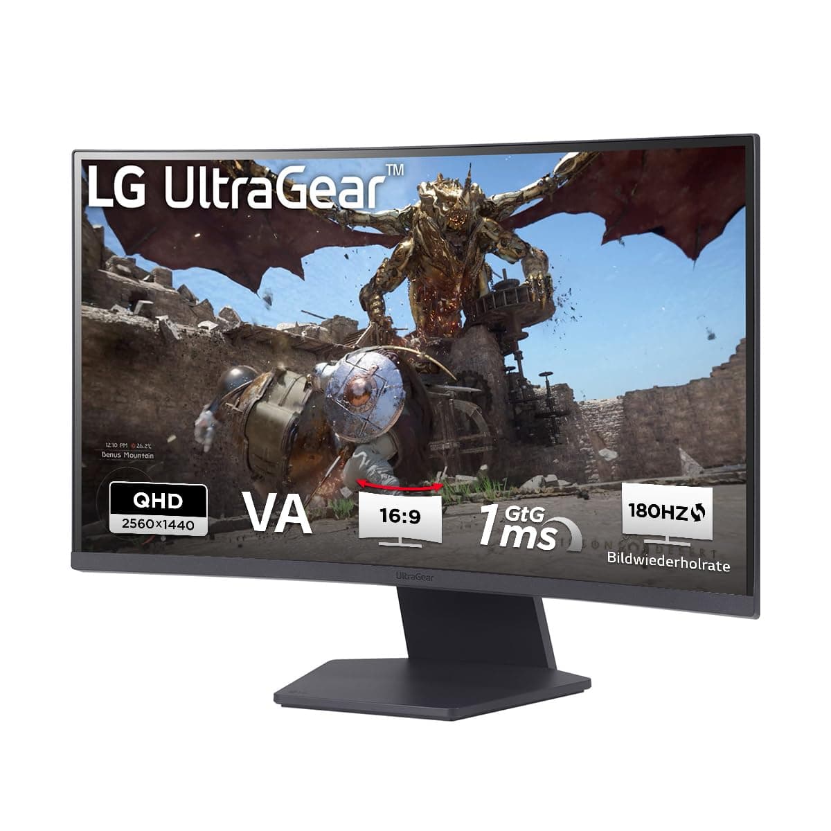 🎮 LG Electronics 27GS60QX-B.AEUQ UltraGear™ Curved QHD Gaming VA-Monitor 27" (68,4cm) - Angebot