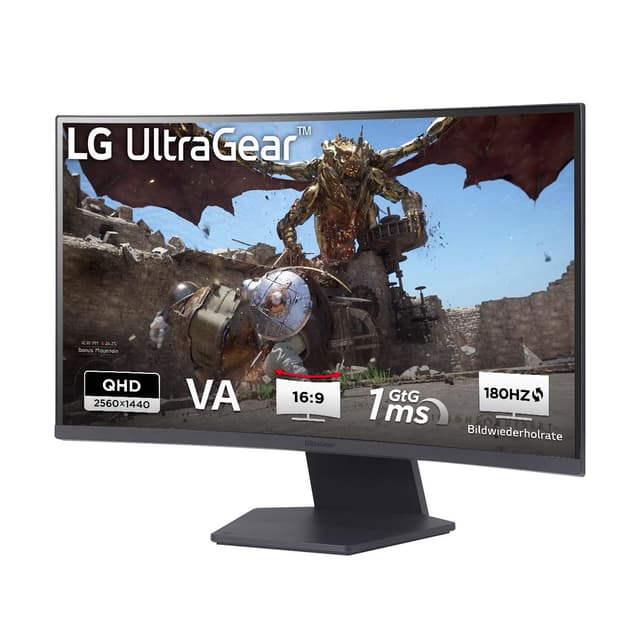🎮 LG Electronics 27GS60QX-B.AEUQ UltraGear™ Curved QHD Gaming VA-Monitor 27" (68,4cm) - Angebot