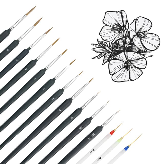 Premium Detail Pinsel Set für Künstler 🎨