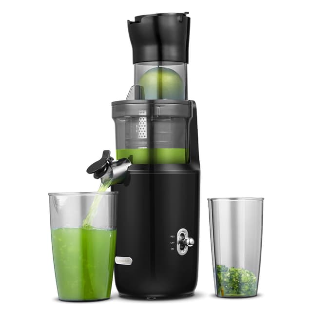 AMZCHEF Ganzfrucht Entsafter - 80MM große Öffnung Slow Juicer - Entsafter Gemüse und Obst Testsieger