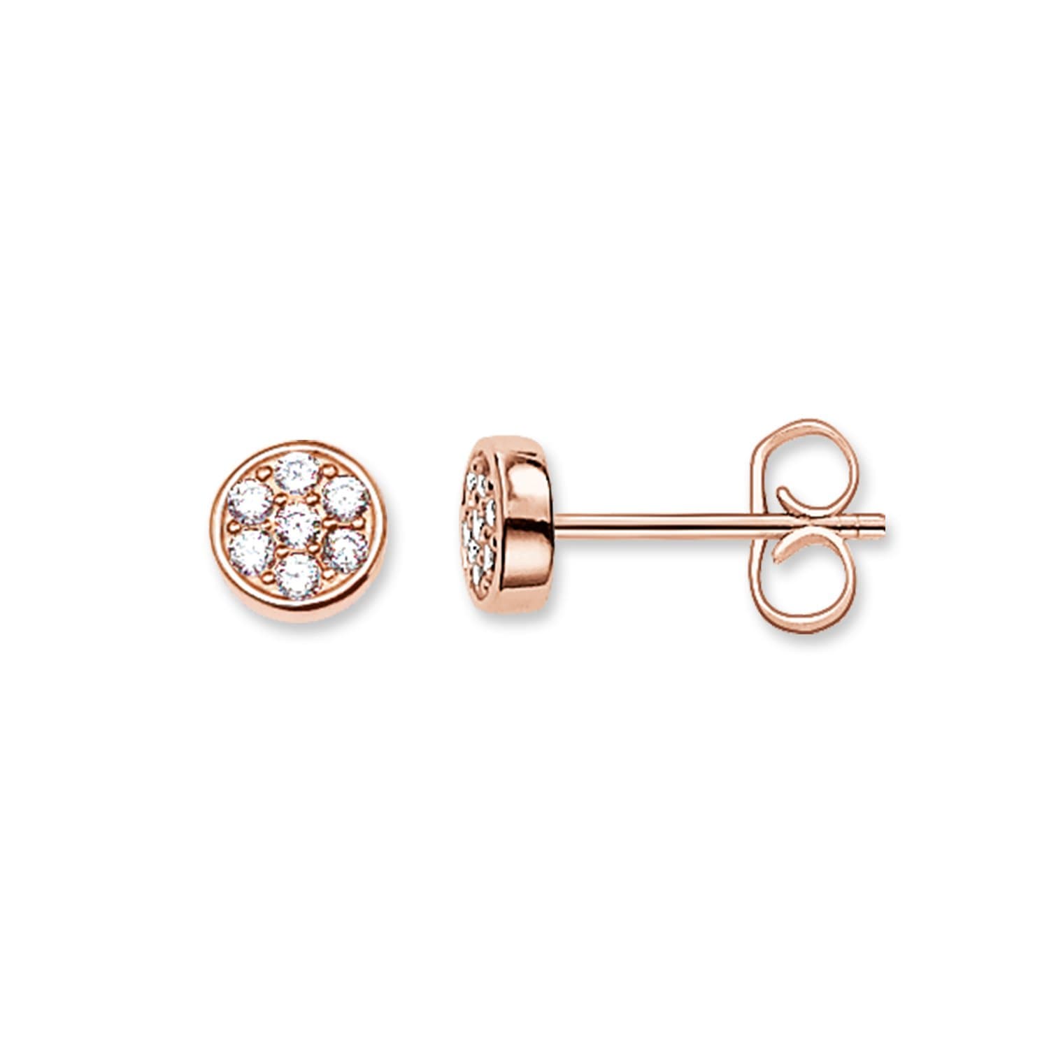 Thomas Sabo Ohrstecker Sparkling Circles 925 Sterling Silber H1848 Roségoldfarben ✨🌸🌟