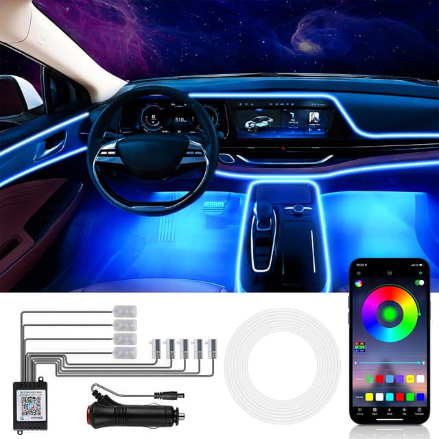 Wilktop LED Innenbeleuchtung mit APP - 2 in 1 Auto-Innenbeleuchtung 🚗💡