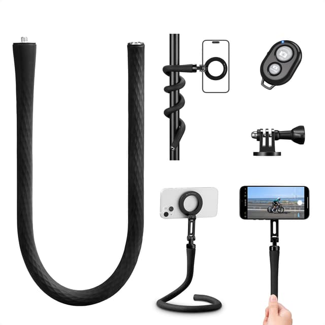📸 K&F Concept MS35 Flexible magnetische Handyhalterung & Selfie Stick 🤳