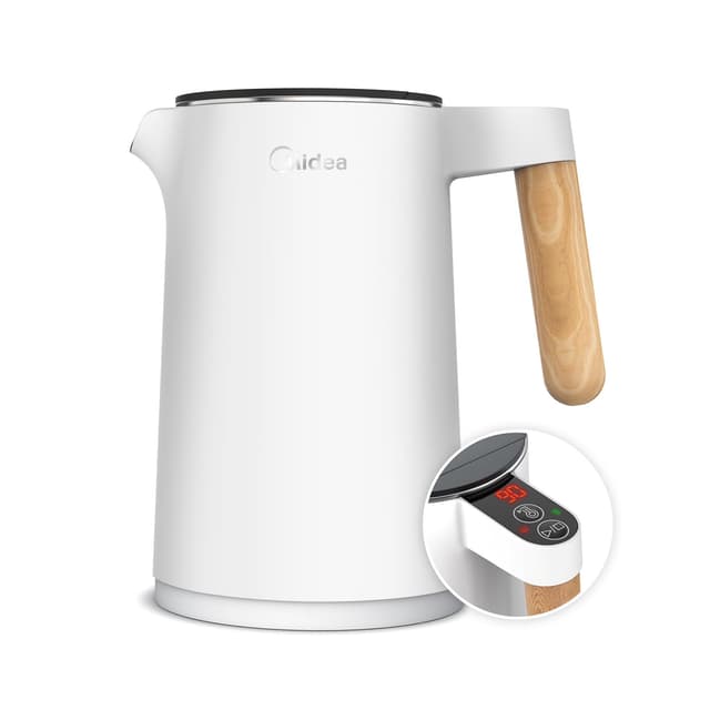 🔥 Midea Edelstahl Wasserkocher 1,5L 2200W Weiß 🔥
