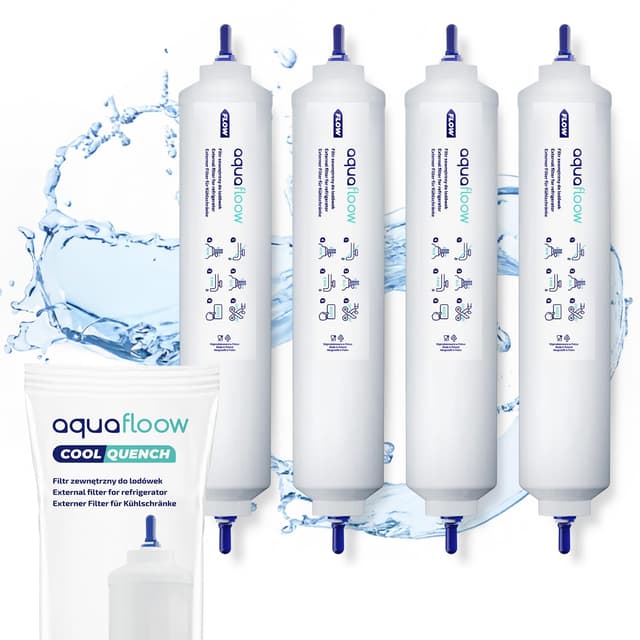 Aquafloow Kühlschrank Wasserfilter Ersatz - 4 Stück ✅