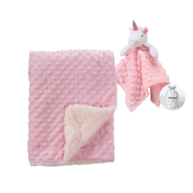 CREVENT Babydeckenset & Schmusetuch Geschenkset 🎁🦄