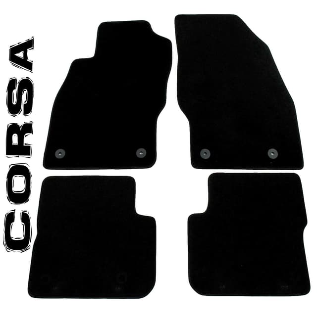 🚗 AUTOTEPPICH-STYLERS Q100+ Fußmatten Set für Opel Corsa D + E 2006-2019 🚗