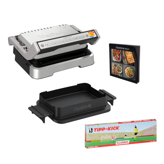 Tefal OptiGrill 4-in-1 Tipp-Kick Edition Kontaktgrill 🍔🔥