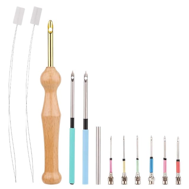 🧵 Povxlum Stanznadel-Set für Stickgarn Nähanfänger 🪡