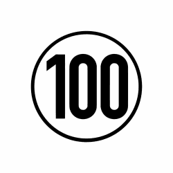 🚗🐱 Tradercat Auto Aufkleber Anhänger Wohnmobil LKW Bus 100 km/h kmh Geschwindigkeit - 20cmx20cm Angebot bei HelloDeals