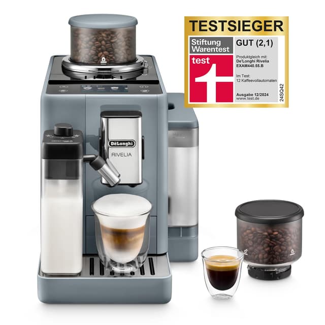 De'Longhi Rivelia EXAM440.55.G Kaffeevollautomat 🌟 TESTSIEGER Stiftung Warentest 🌟