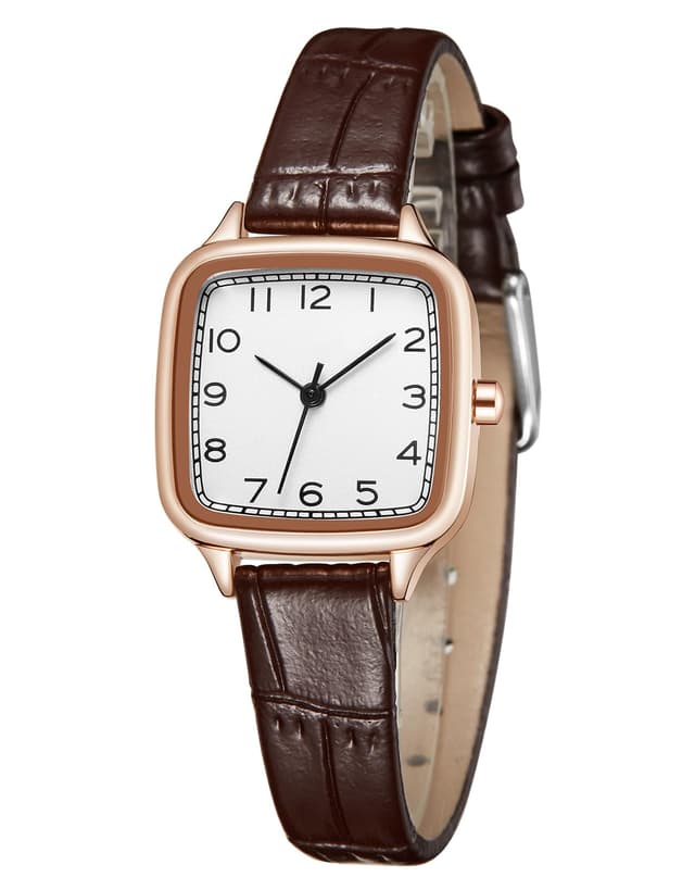 CIVO Damen Uhr Klein Wasserdicht Analog Quarz Armbanduhr Damen Lederarmband ⌚