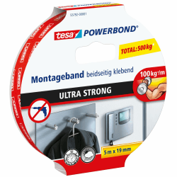 tesa Powerbond ULTRA STRONG - Doppelseitiges, extra starkes Montageband 🛠️🔒 Angebot bei HelloDeals