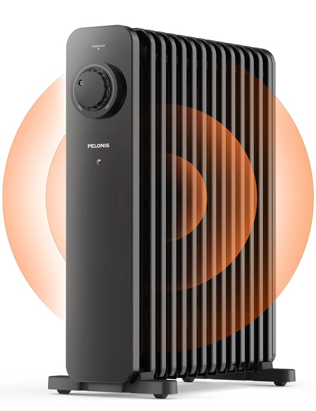 PELONIS 2500W Ölradiator Energiesparend, 13 Rippen Elektroheizung 🌡️
