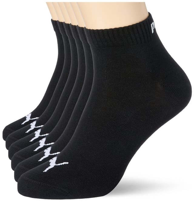 🧦 PUMA Herren Quarters Sportsocken 6er Pack 43-46 Schwarz