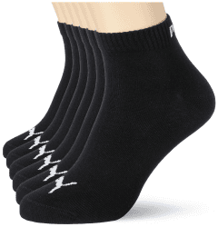 🧦 PUMA Herren Quarters Sportsocken 6er Pack 43-46 Schwarz Angebot bei HelloDeals
