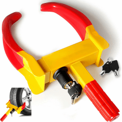🔒🚗 KEELYY Wegfahrsperre Radkralle Parkkralle Diebstahlsicherung - Universelle Radkralle für Autos, Wohnwagen und Wohnmobile Angebot bei HelloDeals